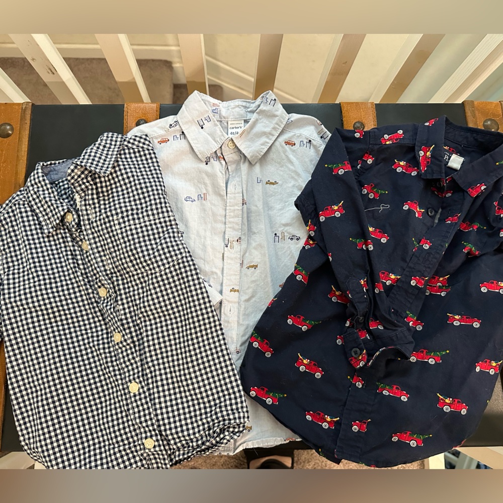 3 button down shirt bundle